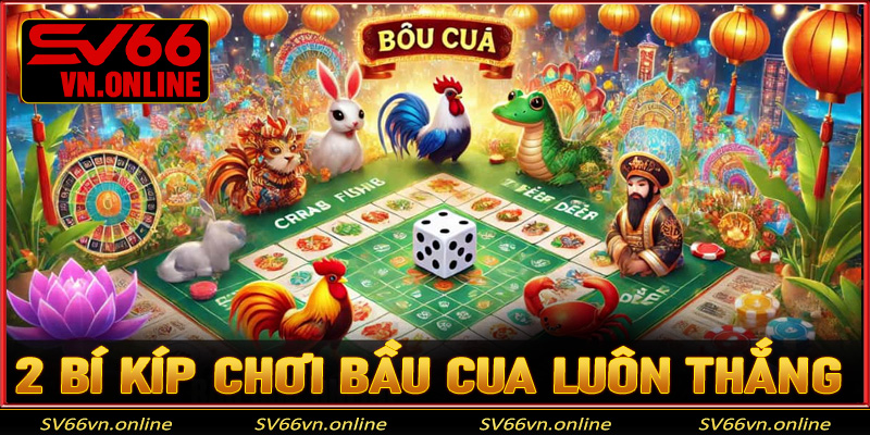 2 bí kíp chơi Bầu Cua luôn thắng tại cổng game SV66