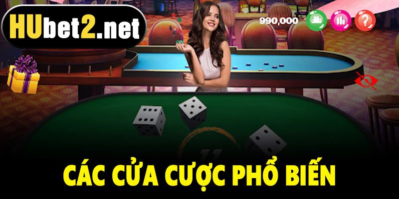 Các cửa cược phổ biến trong Live Tài Xỉu